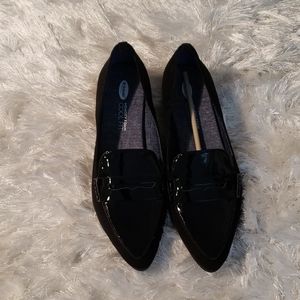 Black loafers